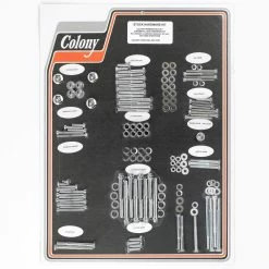 Colony #8321 CHR Complete Stock Hardware Kit - 1977 - 1980 Sportster - Chrome Plated