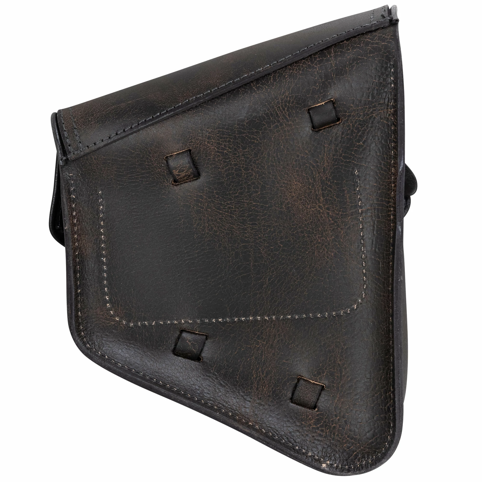 LaRosa Design Solo Saddlebag Left Side - Black Rustic - For Rigid & Softail Motorcycles 3 LaRosa Design Solo Saddlebag Left Side - Black Rustic - For Rigid & Softail Motorcycles - Image 3