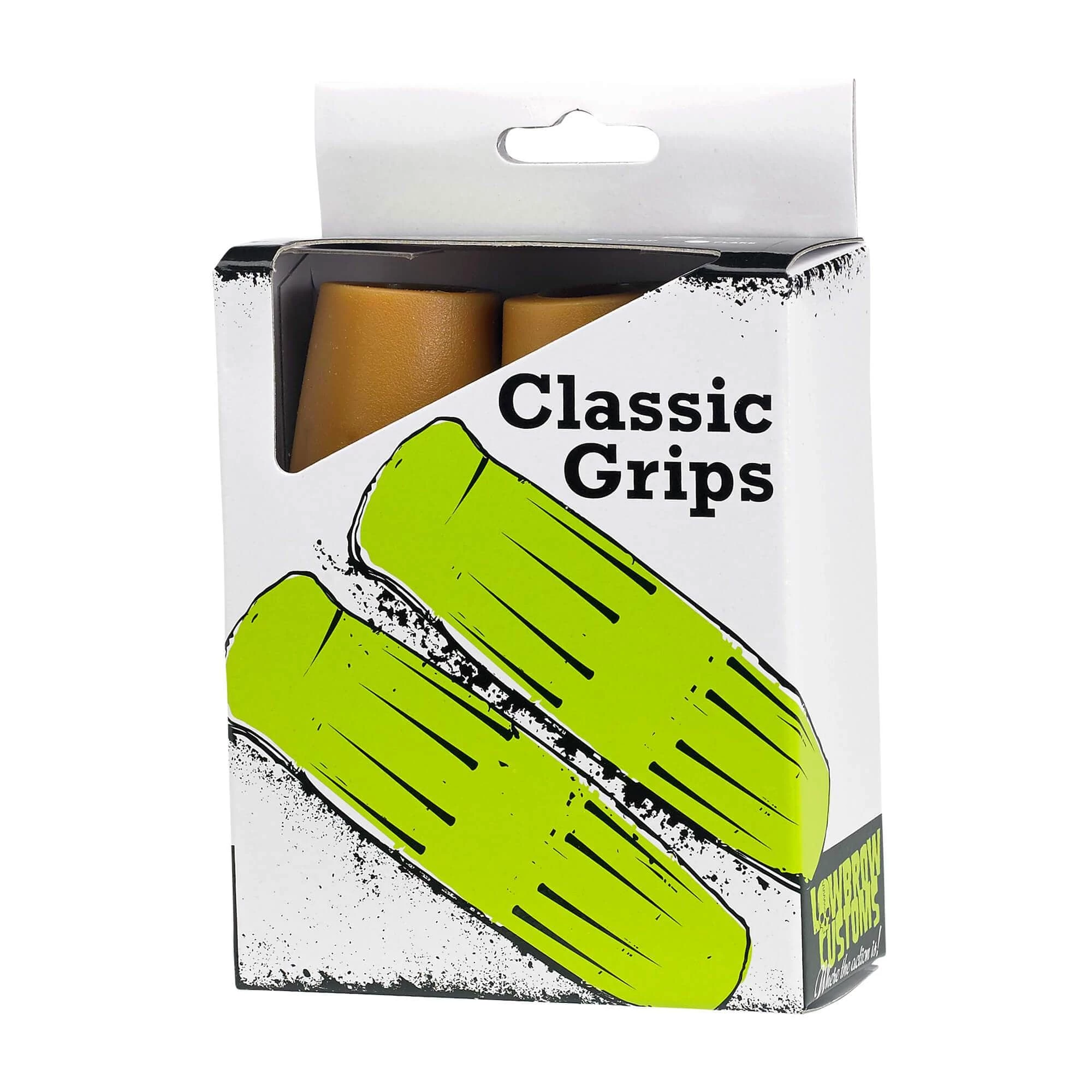 Lowbrow Customs Classic Grips - Natural Gum - 1 Inch 3 Lowbrow Customs Classic Grips - Natural Gum - 1 Inch - Image 3