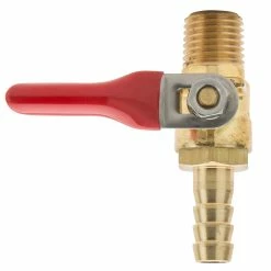 Cycle Standard 1/4 Inch NPT Lever Petcock - Solid Brass
