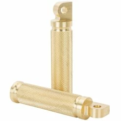 Lowbrow Customs Pursuit Foot Peg Set - Brass