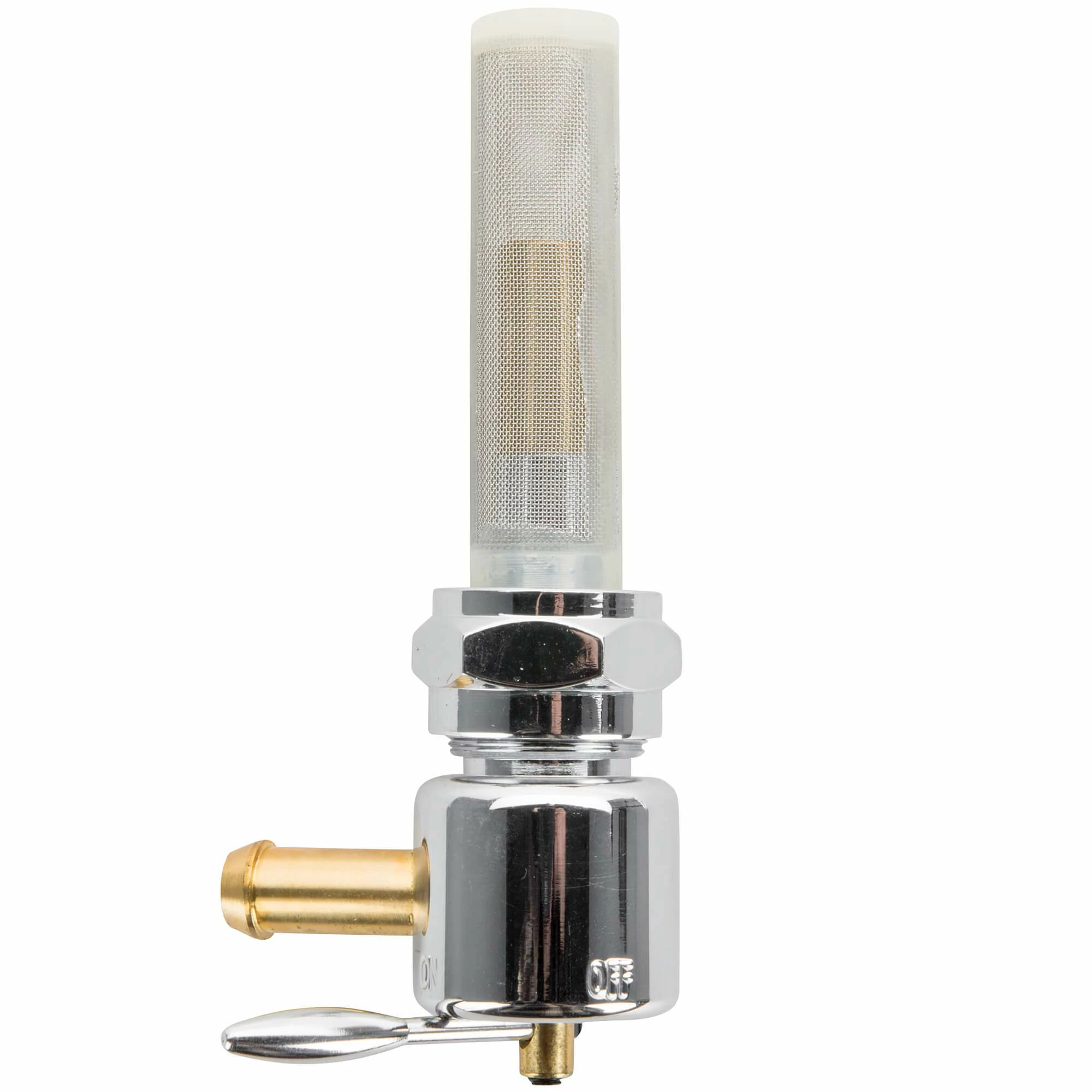 Cycle Standard 22mm Petcock Round Body Chrome Harley-Davidson Style - Left Side Position 4 Cycle Standard 22mm Petcock Round Body Chrome Harley-Davidson Style - Left Side Position - Image 4