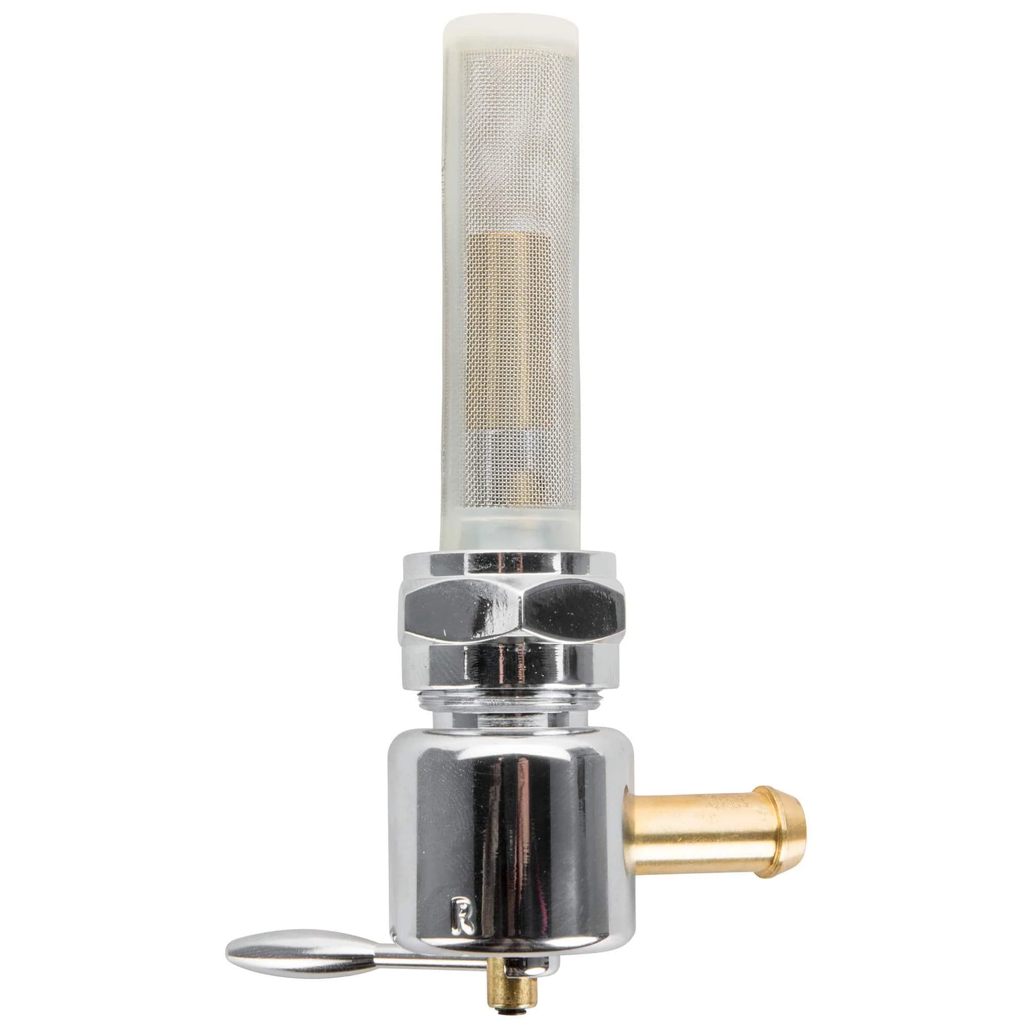 Cycle Standard 22mm Petcock Round Body Chrome Harley-Davidson Style - Left Side Position 3 Cycle Standard 22mm Petcock Round Body Chrome Harley-Davidson Style - Left Side Position - Image 3