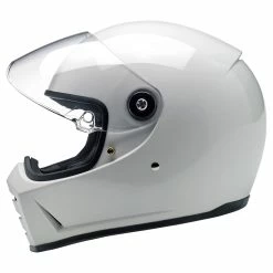 Biltwell Lane Splitter DOT/ECE Approved Full Face Helmet - Gloss White -Biltwell Shop 006880 biltwell helmet 17 lanesplitter glosswhite 03