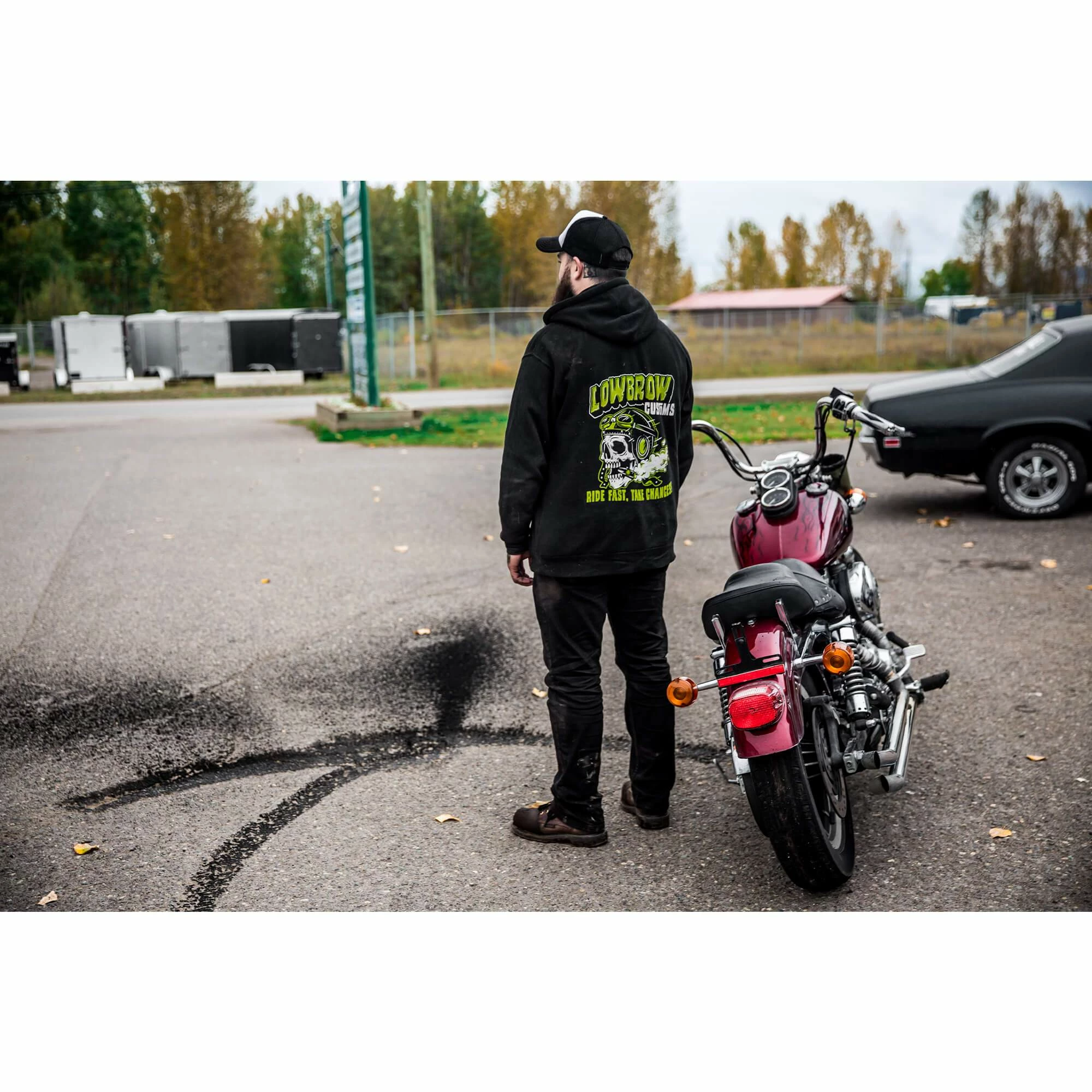 Lowbrow Customs Ride Fast Take Chances Zip-up Hooded Sweatshirt 6 Lowbrow Customs Ride Fast Take Chances Zip-up Hooded Sweatshirt - Image 6