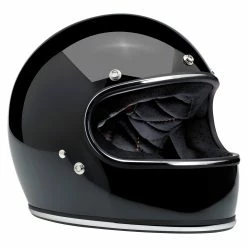 Biltwell Gringo DOT/ECE Approved Full Face Helmet - Gloss Black -Biltwell Shop 007619 biltwell 16 gringo glossblack right