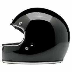 Biltwell Gringo DOT/ECE Approved Full Face Helmet - Gloss Black -Biltwell Shop 007619 biltwell 16 gringo glossblack side