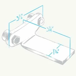 Lowbrow Customs Weld-On Upper Fender Mount Tab For Curved And Ribbed Motorcycle Fenders 15 Lowbrow Customs Weld-On Upper Fender Mount Tab For Curved And Ribbed Motorcycle Fenders -Biltwell Shop 008626 lowbrow customs weld on upper motorcycle fender mount tab kit specs