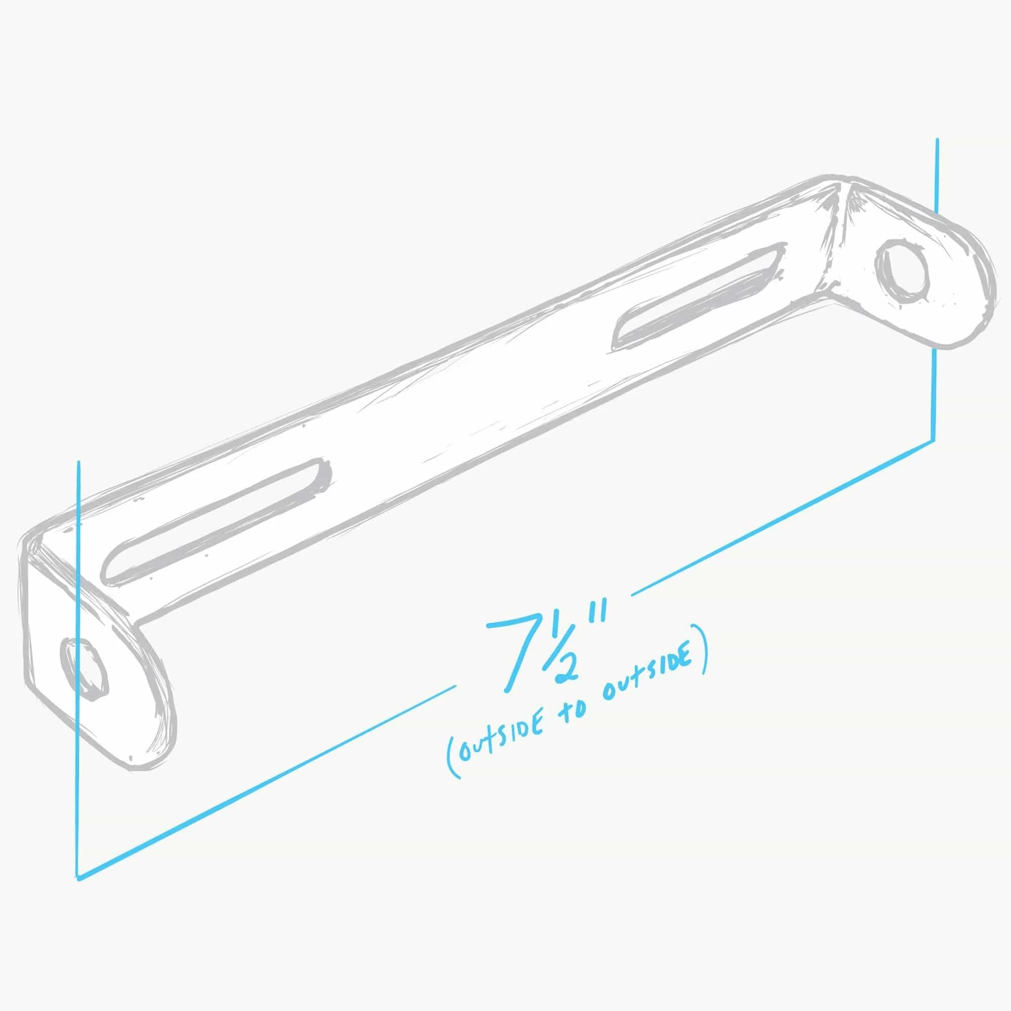Lowbrow Customs Turn Signal Bar Universal License Plate Mount 2 Lowbrow Customs Turn Signal Bar Universal License Plate Mount - Image 2