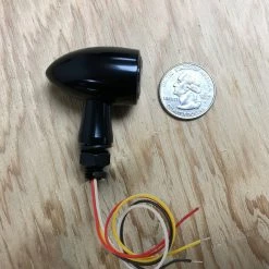 Cycle Standard Paradox Red/Amber LED Tail Light / Turn Signals - Smoke Lens - Black -Biltwell Shop 008831 cycle standard black paradox amber led indicators smoke lens size comparison