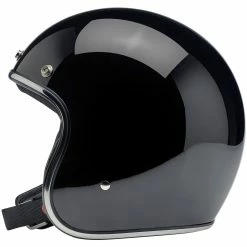 Biltwell Bonanza Helmet DOT Approved Helmet - Gloss Black -Biltwell Shop 009094 BiltwellBonanzaHelmetGlossBlackDOTApproved web2