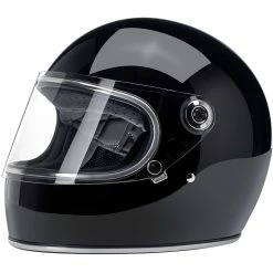 Biltwell Gringo S DOT/ECE Approved Full Face Helmet - Gloss Black
