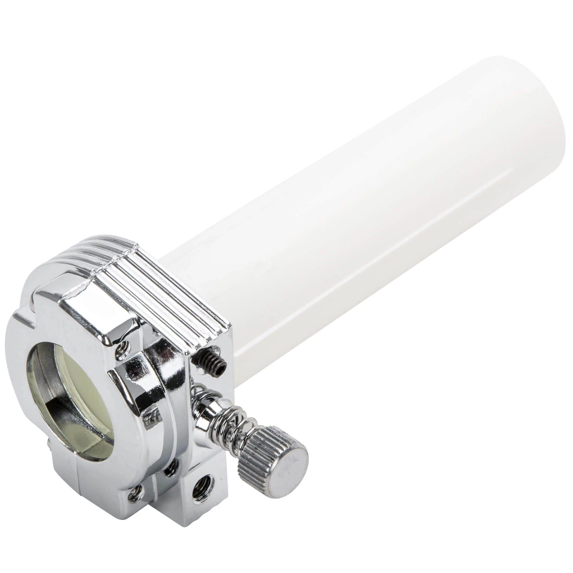 Cycle Standard Chrome Single Cable Chopper Throttle Assembly - 1 Inch 1 Cycle Standard Chrome Single Cable Chopper Throttle Assembly - 1 Inch