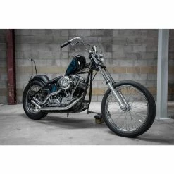 Cycle Standard Mini Ape Hanger Handlebars - 1 Inch - 9 Inch Rise - Chrome -Biltwell Shop 009250 cycle standard mini apehanger handlebars 1 in 9in rise chrome 2