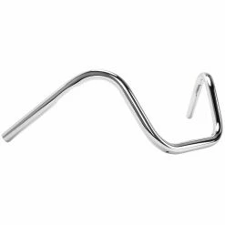 Cycle Standard Mini Ape Hanger Handlebars - 1 Inch - 9 Inch Rise - Chrome -Biltwell Shop 009250 cycle standard mini apehanger handlebars 9in rise chrome dimpled 2