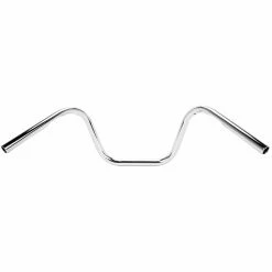 Cycle Standard Mini Ape Hanger Handlebars - 1 Inch - 9 Inch Rise - Chrome -Biltwell Shop 009250 cycle standard mini apehanger handlebars 9in rise chrome dimpled 3