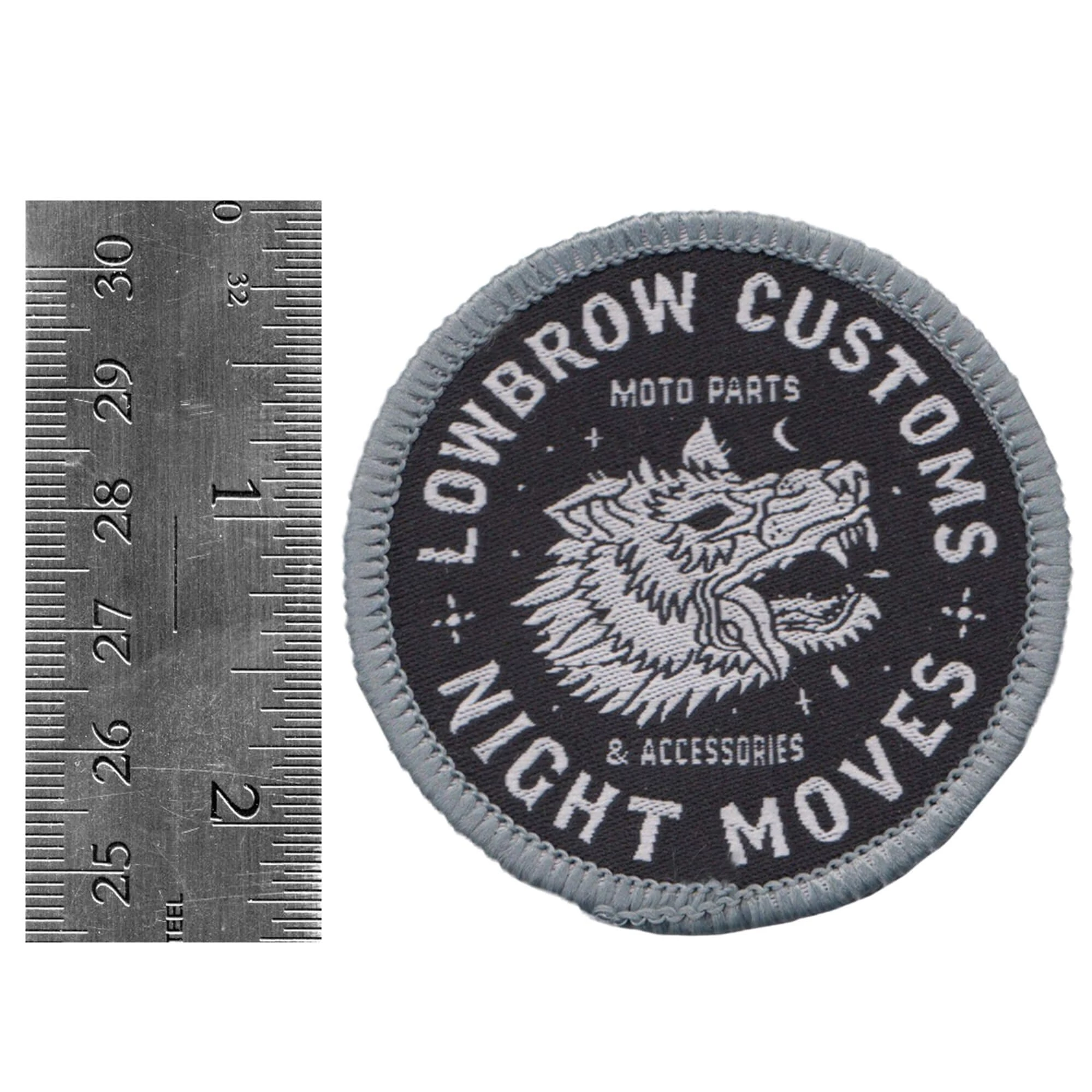 Lowbrow Customs Night Moves Woven Patch 2 Lowbrow Customs Night Moves Woven Patch - Image 2