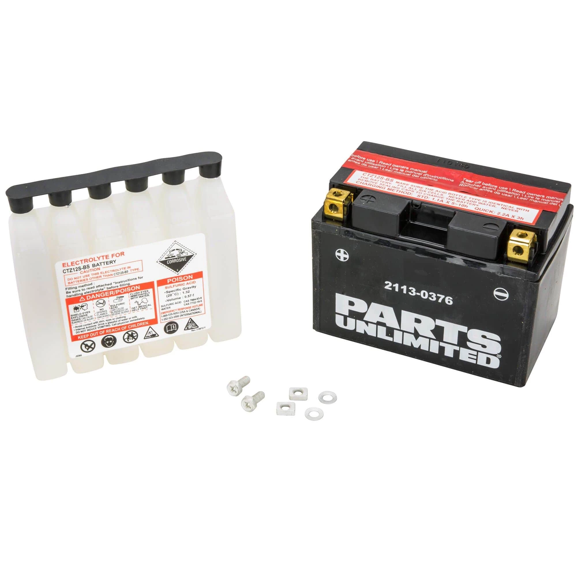 Parts Unlimited AGM YTZ-12S Maintenance Free Battery - For Electric Start Motorcycles 3 Parts Unlimited AGM YTZ-12S Maintenance Free Battery - For Electric Start Motorcycles - Image 3