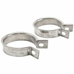 Gasbox Exhaust Port Clamps 1952-1971 Harley-Davidson K And Sportster XL Models - Stainless Steel OEM # 65519-52 -Biltwell Shop 009608 gasbox exhaust port clamps 52 71 harley davidson k sportster xl models stainless steel 3