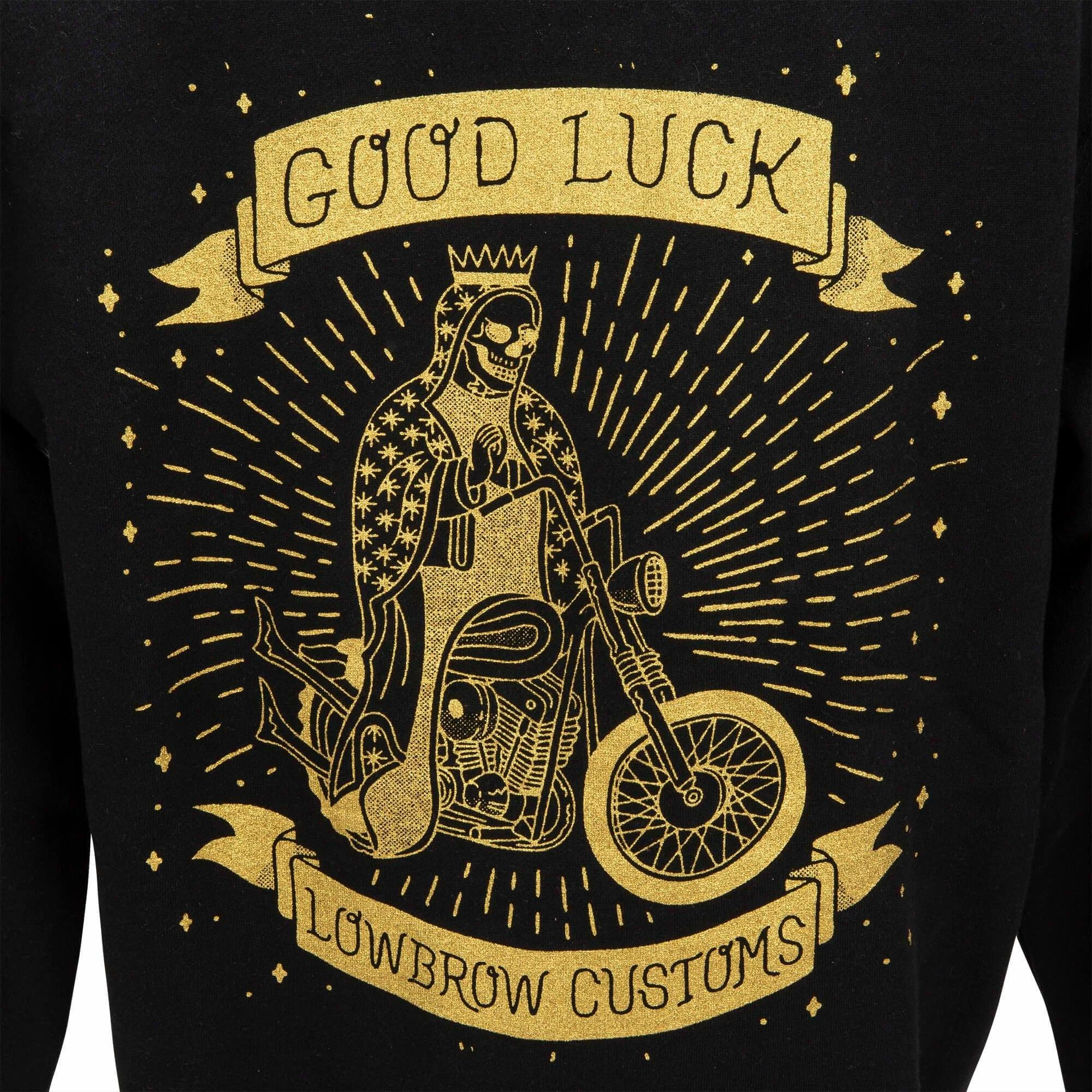Lowbrow Customs Good Luck Zip-up Hooded Sweatshirt 2 Lowbrow Customs Good Luck Zip-up Hooded Sweatshirt - Image 2
