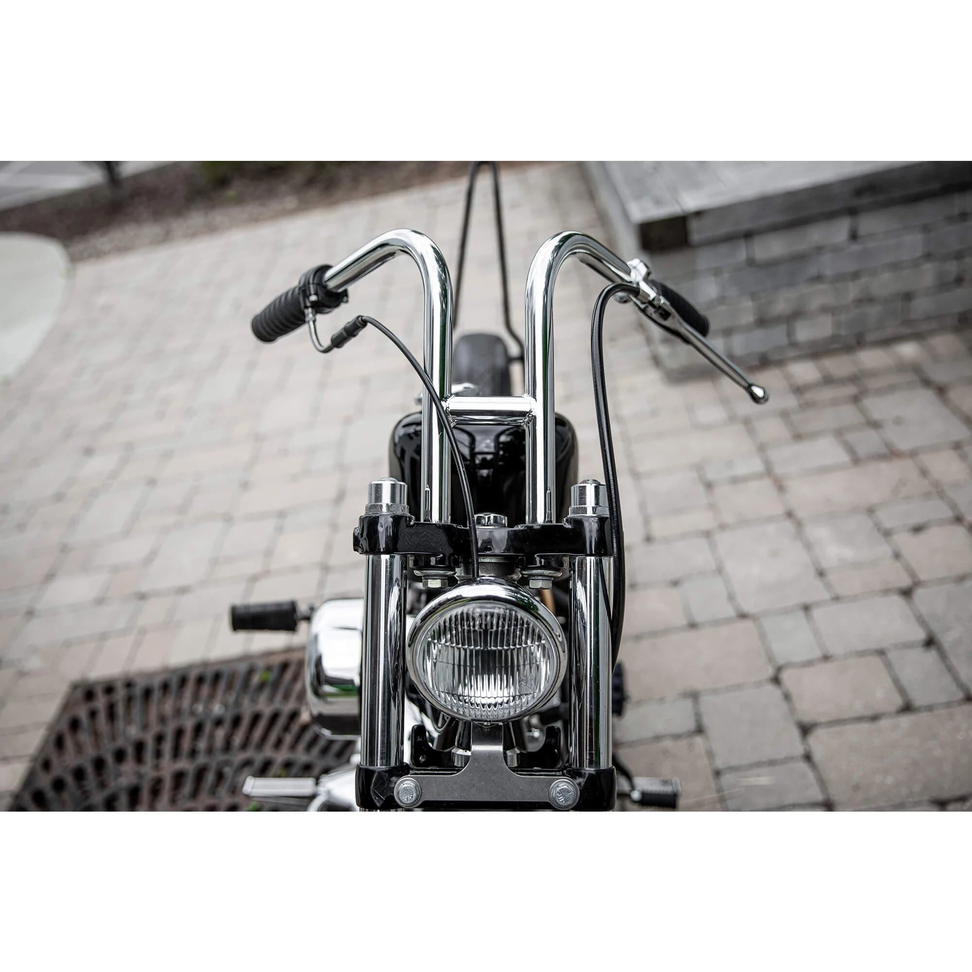 Lowbrow Customs Narrow Rabbit Ears Handlebars - 1 Inch - Chrome - Image 12