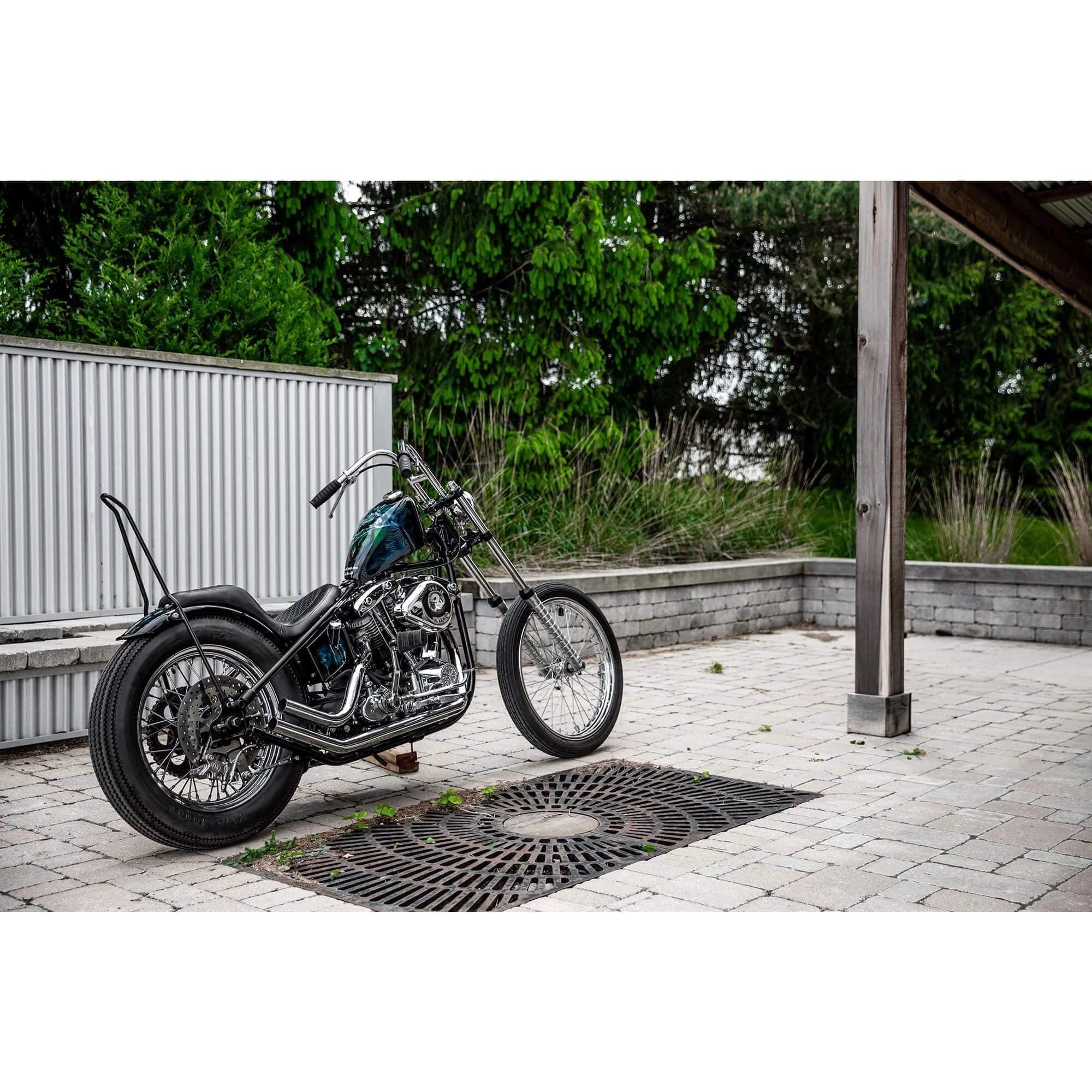 Lowbrow Customs Narrow Rabbit Ears Handlebars - 1 Inch - Chrome - Image 14