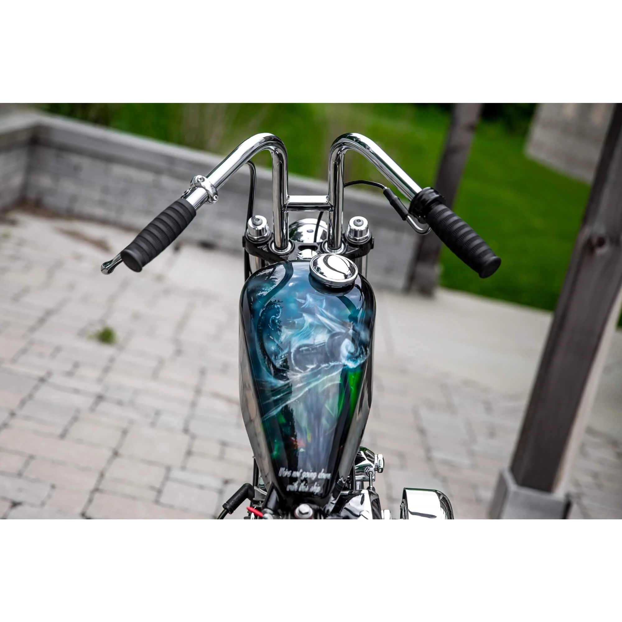 Lowbrow Customs Narrow Rabbit Ears Handlebars - 1 Inch - Chrome - Image 10