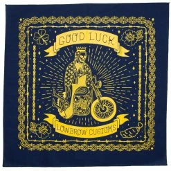 Lowbrow Customs Bandanna 3 Pack - Made In The USA -Biltwell Shop 010130 Lowbrow Customs Good Luck Bandanna Made in the USA Navy 1e 72c99ac3 31a3 40a2 9666 a9ce989f81ab