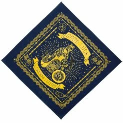 Lowbrow Customs Good Luck Bandanna - Made In The USA -Biltwell Shop 010130 lowbrow customs good luck bandanna made in the usa navy 3e