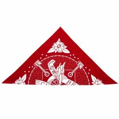 Lowbrow Customs Winged Wheel Banner Bandanna - Made In The USA -Biltwell Shop 010131 lowbrow customs winged wheel banner bananna made in the usa red 3