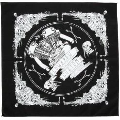 Lowbrow Customs Knucklehead Bandanna - Made In The USA