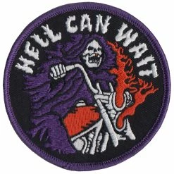 Lowbrow Customs Hell Can Wait Embroidered Patch