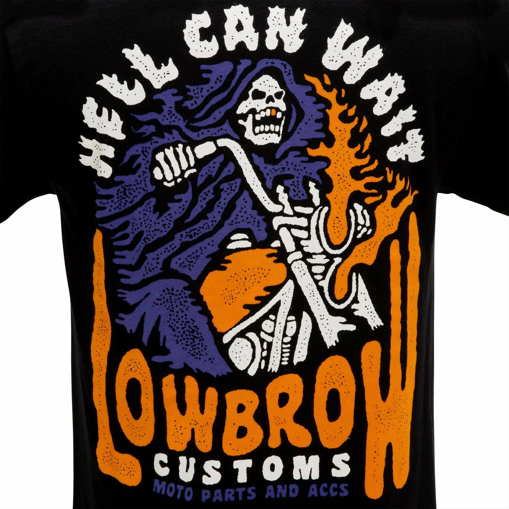 Lowbrow Customs Hell Can Wait T-Shirt 2 Lowbrow Customs Hell Can Wait T-Shirt - Image 2