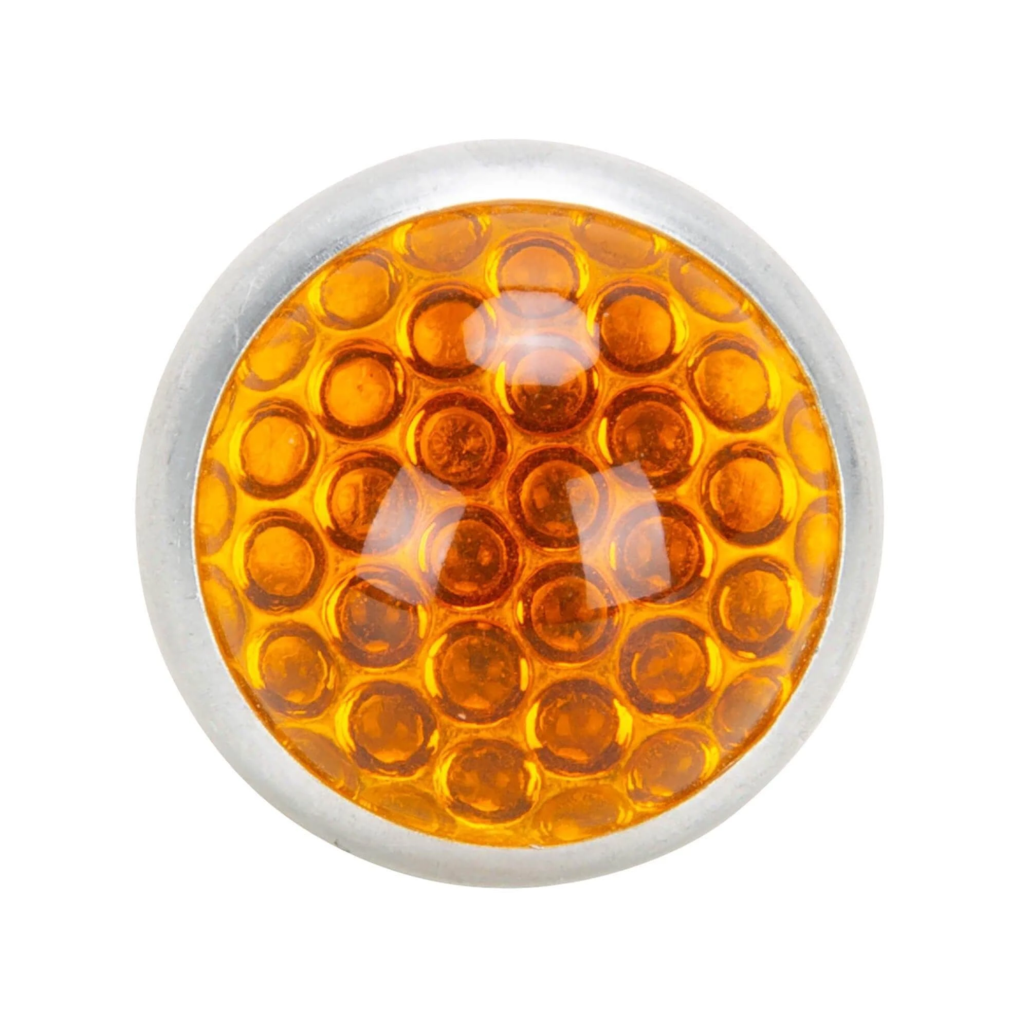 Red Fox Enterprises Glass License Plate Round Reflector - Amber 3 Red Fox Enterprises Glass License Plate Round Reflector - Amber - Image 3
