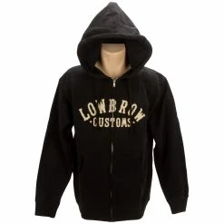 Lowbrow Customs Arched Logo Zip-up Hooded Sweatshirt