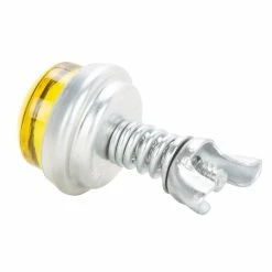 Red Fox Enterprises Glo Brite Glass License Plate Reflector - Yellow -Biltwell Shop 010741 Red Fox Enterprises Glo Brite Glass License Plate Reflector Yellow 3