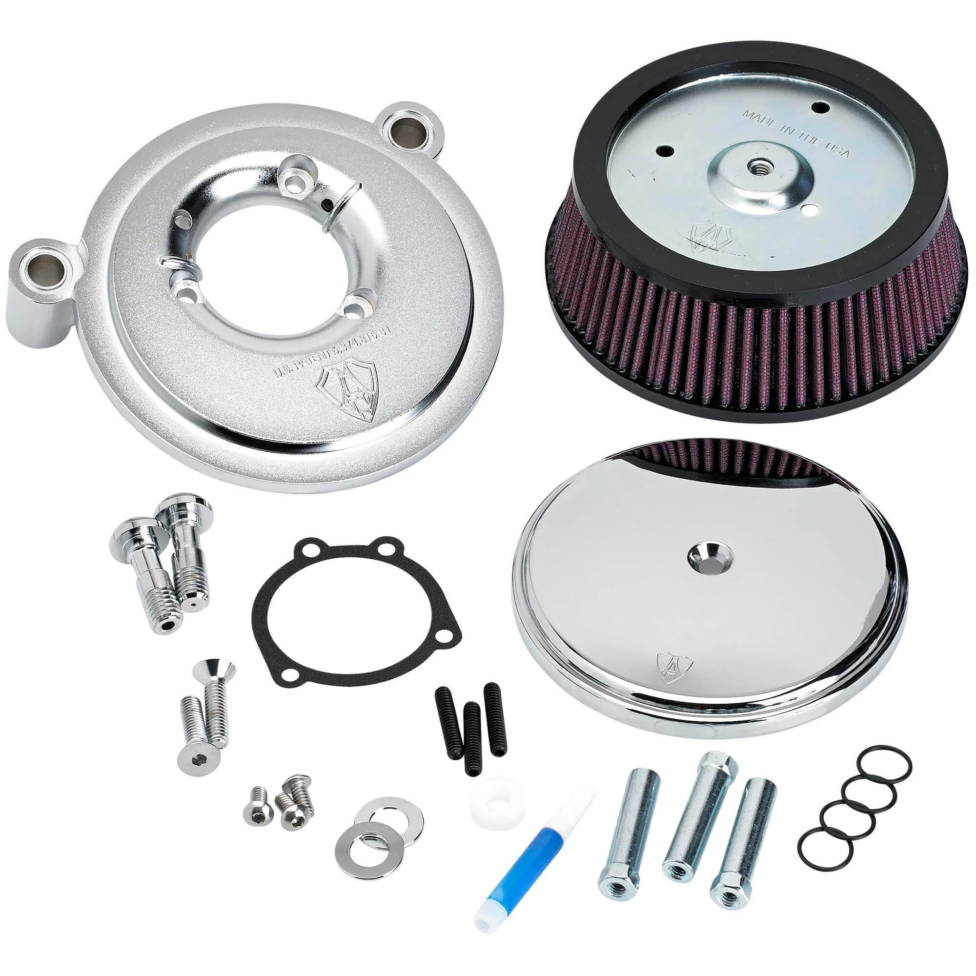 Arlen Ness Big Sucker Stage 1 Air Filter Kit - Chrome - 1999-2017 Harley-Davidson Twin Cam 2 Arlen Ness Big Sucker Stage 1 Air Filter Kit - Chrome - 1999-2017 Harley-Davidson Twin Cam - Image 2