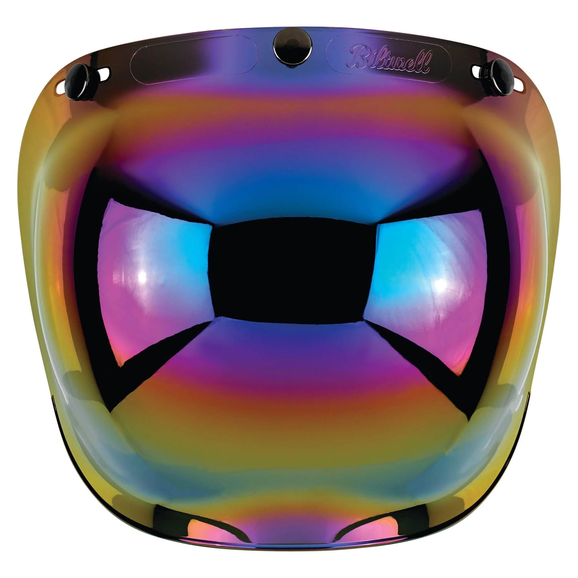 Biltwell Anti-Fog Bubble Shield - Rainbow Mirror 2 Biltwell Anti-Fog Bubble Shield - Rainbow Mirror - Image 2