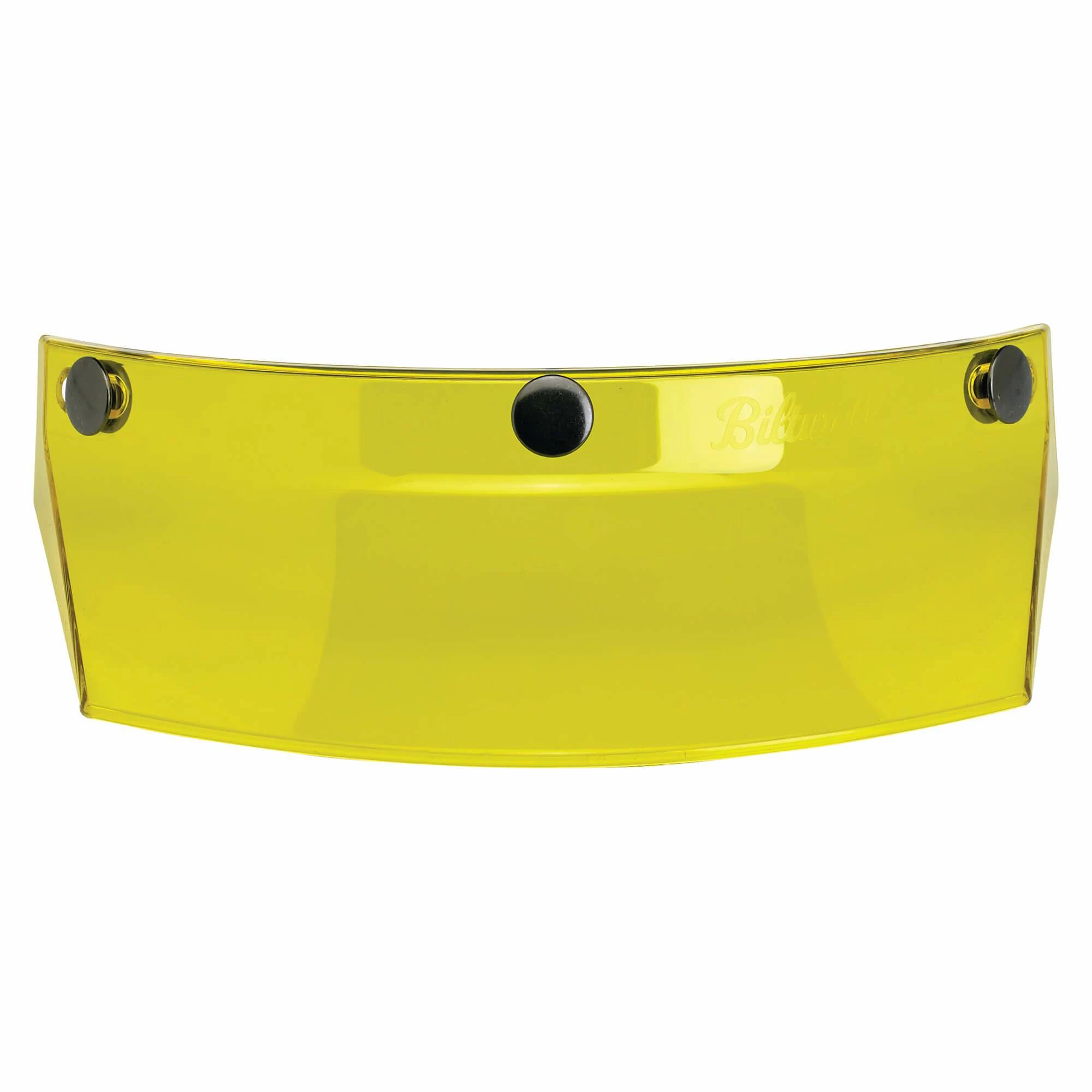 Biltwell Helmet Moto Visor - Yellow Translucent 2 Biltwell Helmet Moto Visor - Yellow Translucent - Image 2