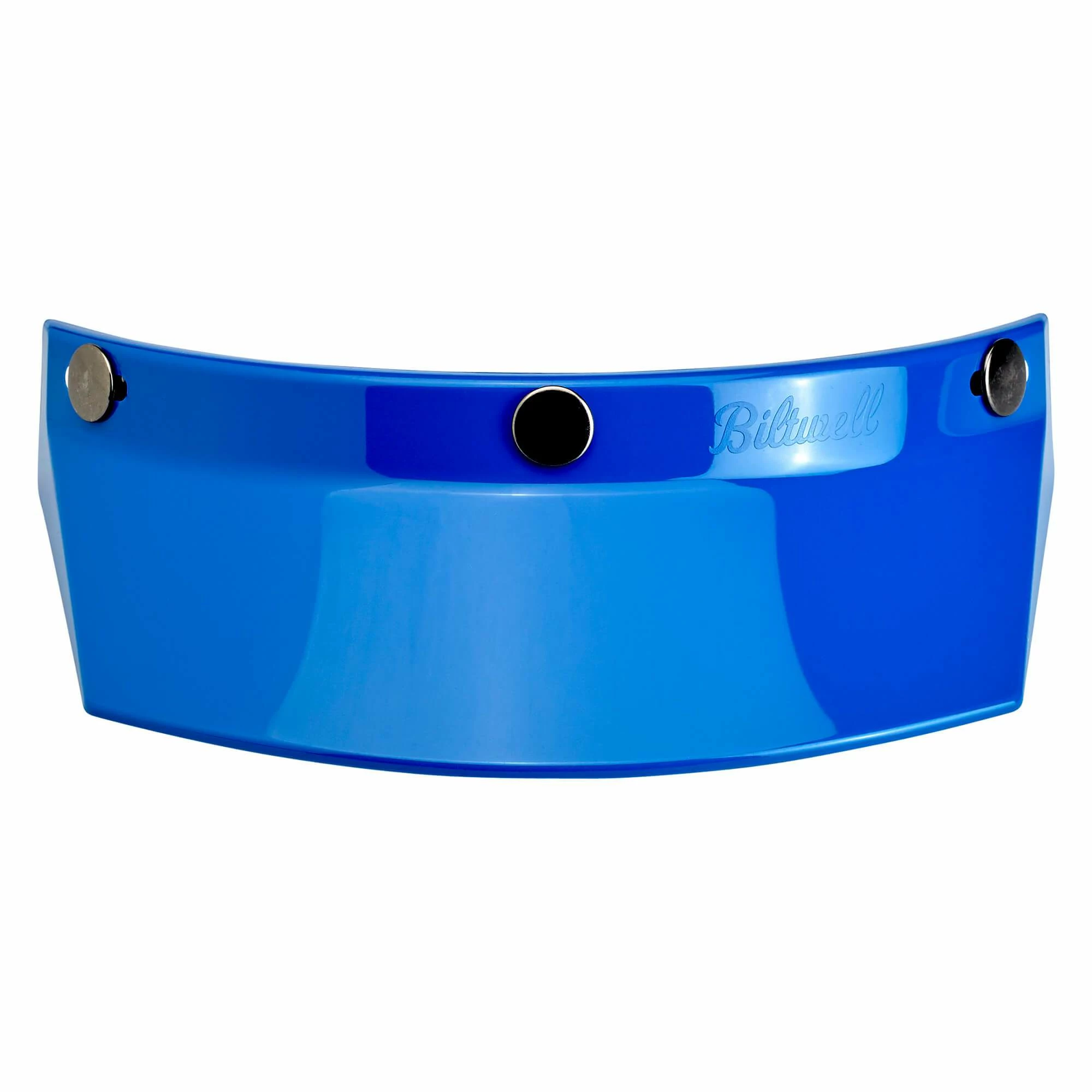 Biltwell Helmet Moto Visor - Blue 2 Biltwell Helmet Moto Visor - Blue - Image 2