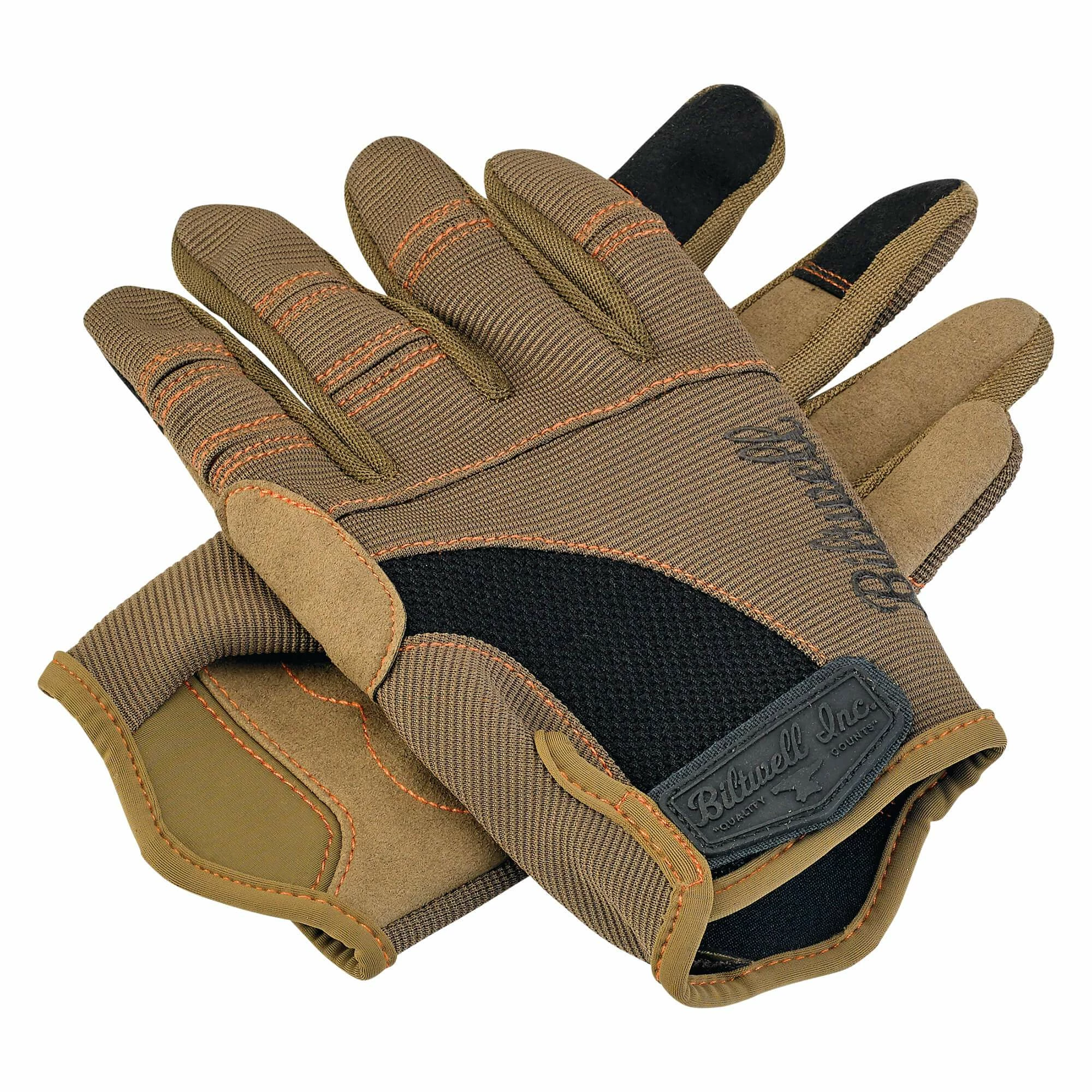 Biltwell Moto Gloves - Brown/Orange 4 Biltwell Moto Gloves - Brown/Orange - Image 4
