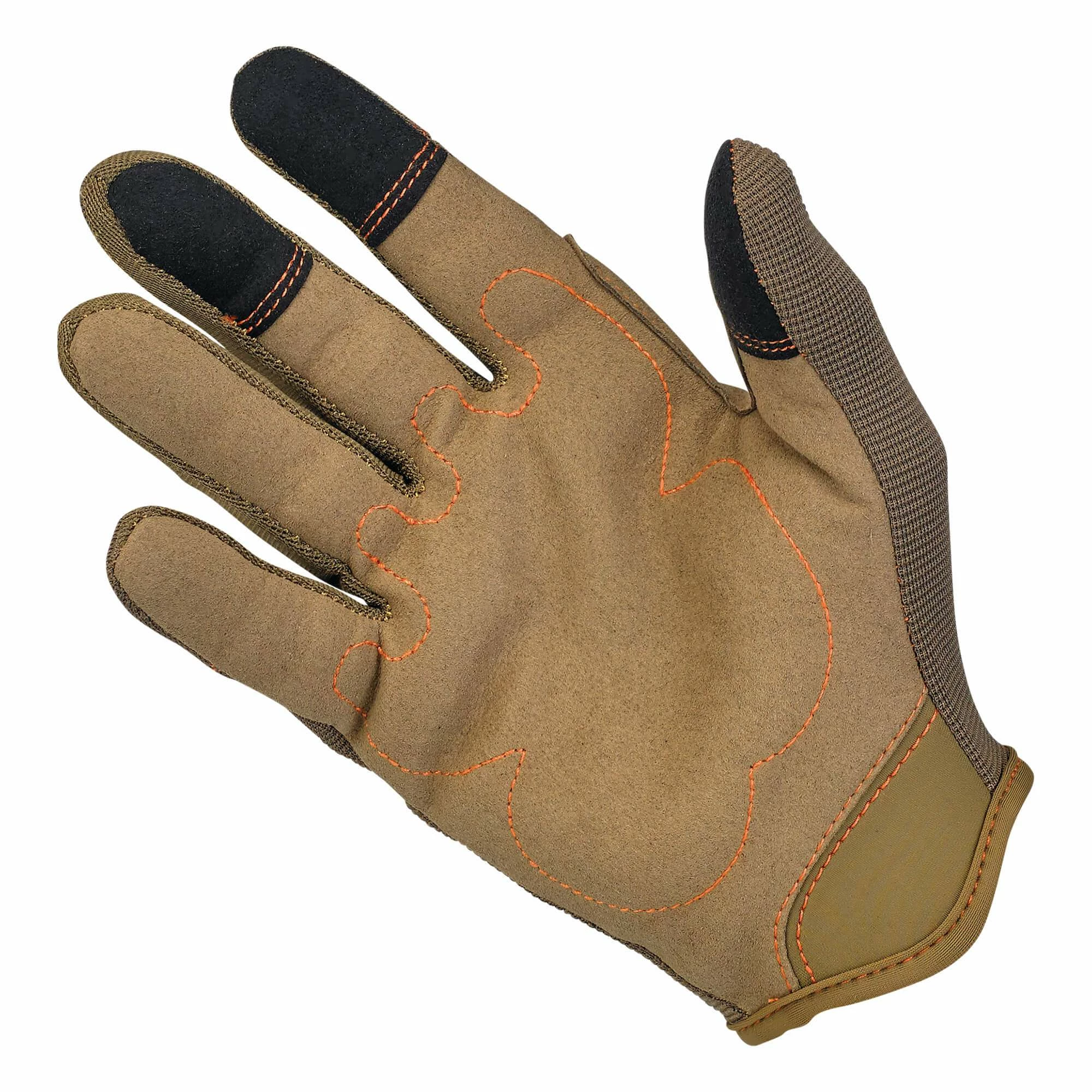 Biltwell Moto Gloves - Brown/Orange 2 Biltwell Moto Gloves - Brown/Orange - Image 2