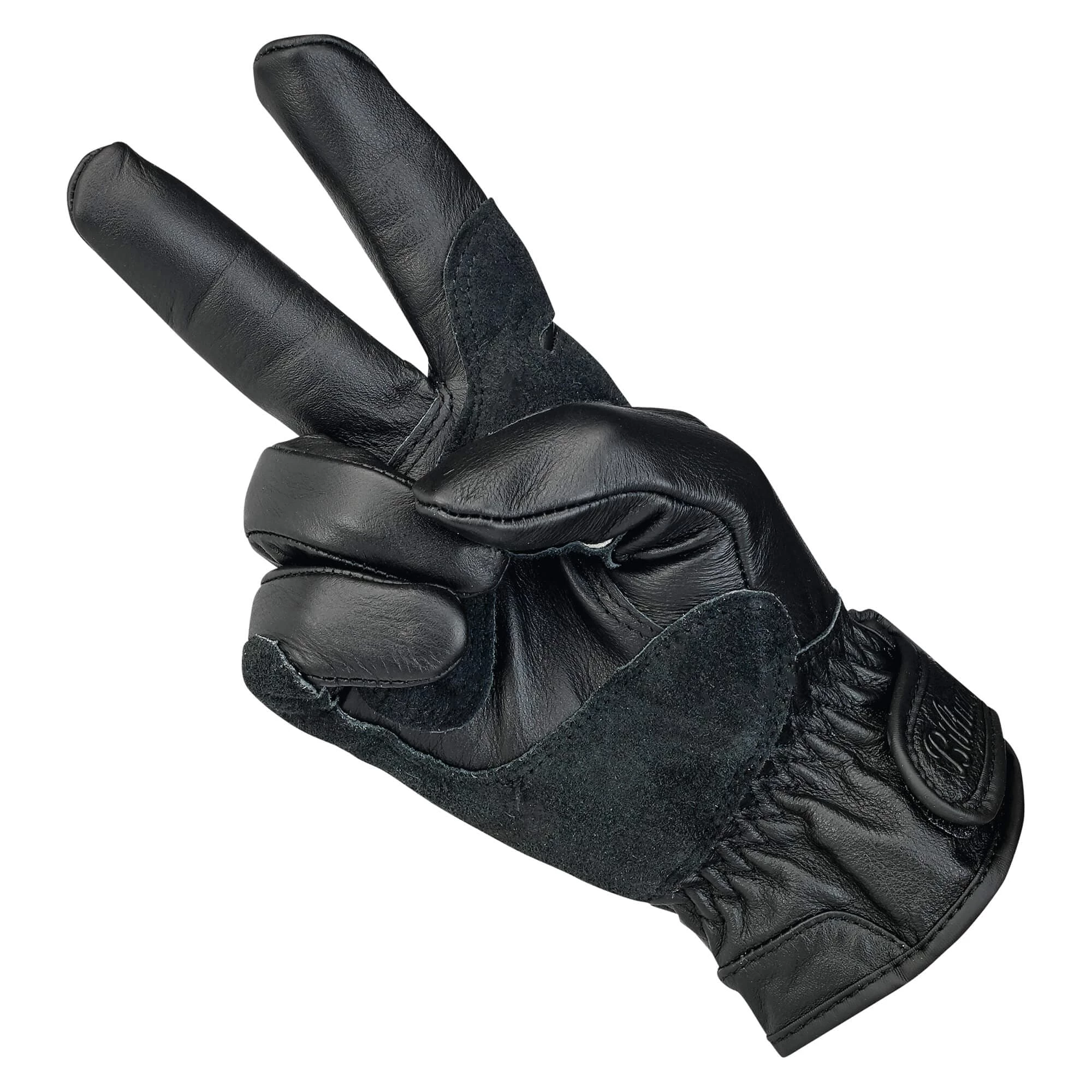 Biltwell Work Gloves - Black/Black 8 Biltwell Work Gloves - Black/Black - Image 8