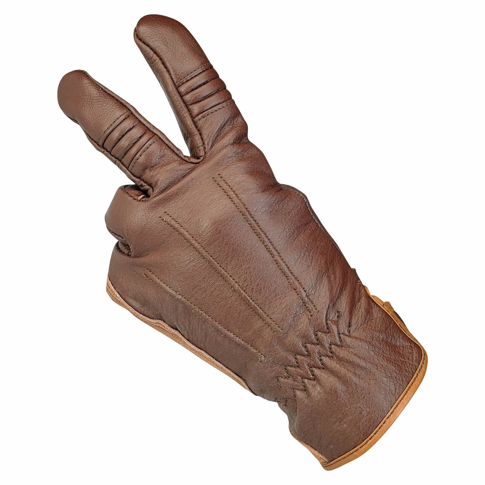 Biltwell Work Gloves - Chocolate 7 Biltwell Work Gloves - Chocolate - Image 7
