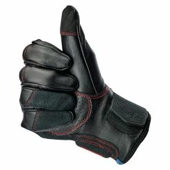 Biltwell Belden Gloves - Redline -Biltwell Shop 011223 Biltwell BeldenGloves Redline 5
