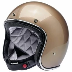 Biltwell Bonanza Helmet DOT Approved Helmet - Metallic Champagne