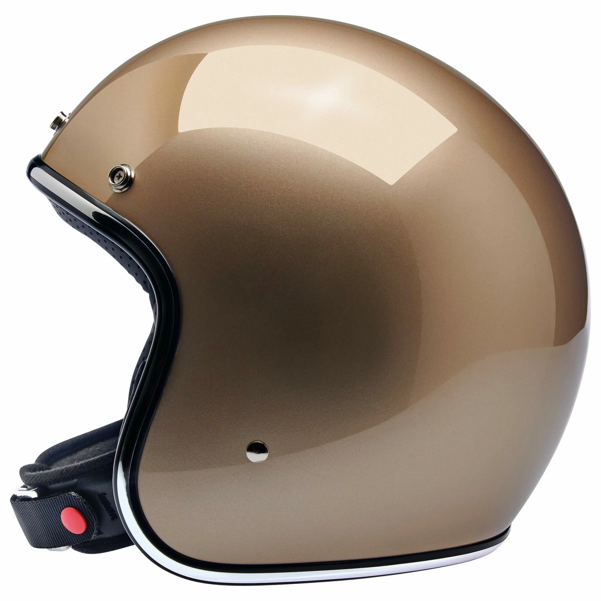 Biltwell Bonanza Helmet DOT Approved Helmet - Metallic Champagne 2 Biltwell Bonanza Helmet DOT Approved Helmet - Metallic Champagne - Image 2