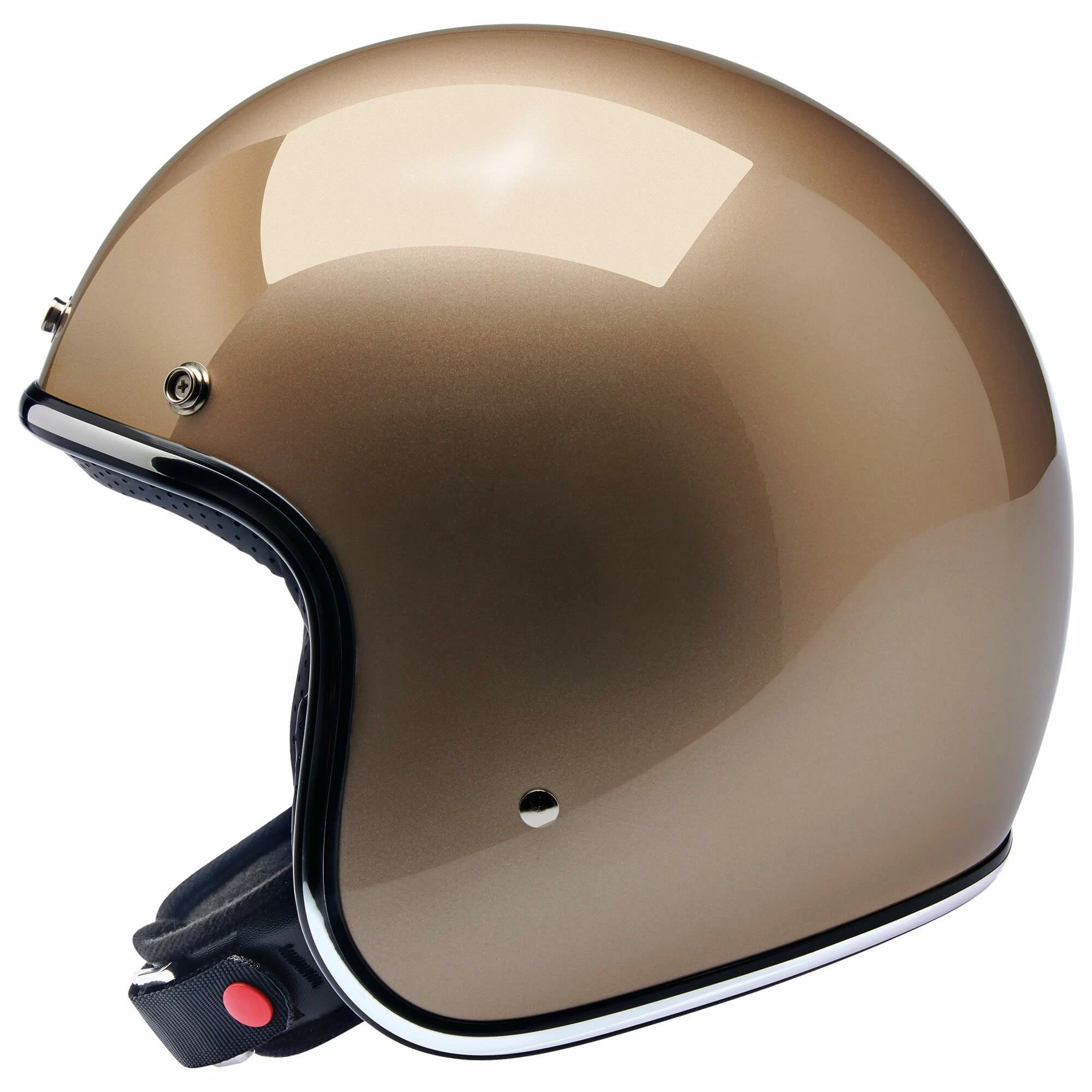 Biltwell Bonanza Helmet DOT Approved Helmet - Metallic Champagne 4 Biltwell Bonanza Helmet DOT Approved Helmet - Metallic Champagne - Image 4