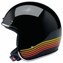 Biltwell Bonanza Helmet DOT Approved Helmet - Gloss Black Spectrum -Biltwell Shop 011231 Biltwell Helmet Bonanza DOT GLOSSBLACKSPECTRUM 3