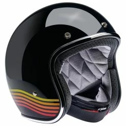 Biltwell Bonanza Helmet DOT Approved Helmet - Gloss Black Spectrum -Biltwell Shop 011231 Biltwell Helmet Bonanza DOT GLOSSBLACKSPECTRUM 4